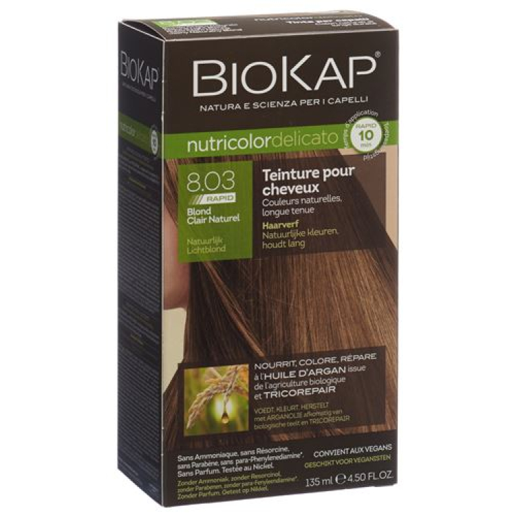 BIOKAP Nutricolor Delicato Rapid Light Natural Blonde 135ml