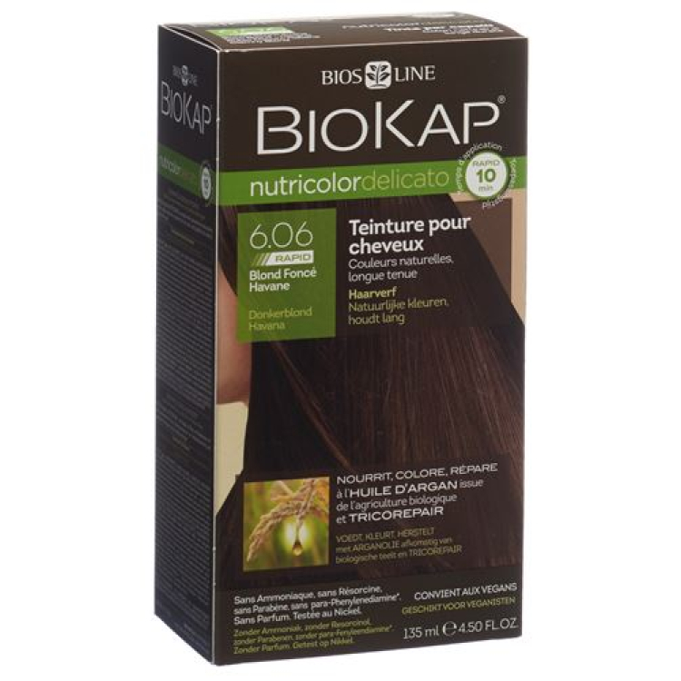 BIOKAP Nutricolor Delicato Rapid Dark Ash Blonde 135 ml