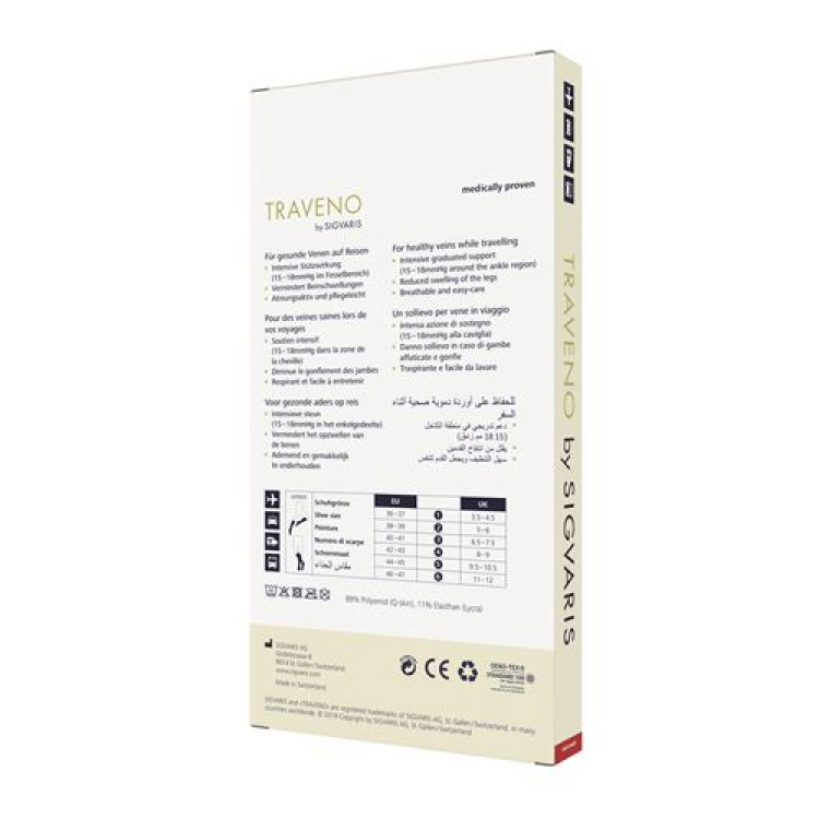 Sigvaris TRAVENO A-D Gr2 38-39 anthracite 1 Paar