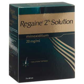 Rogaine Solution topique 2% 3 Fl 60 ml
