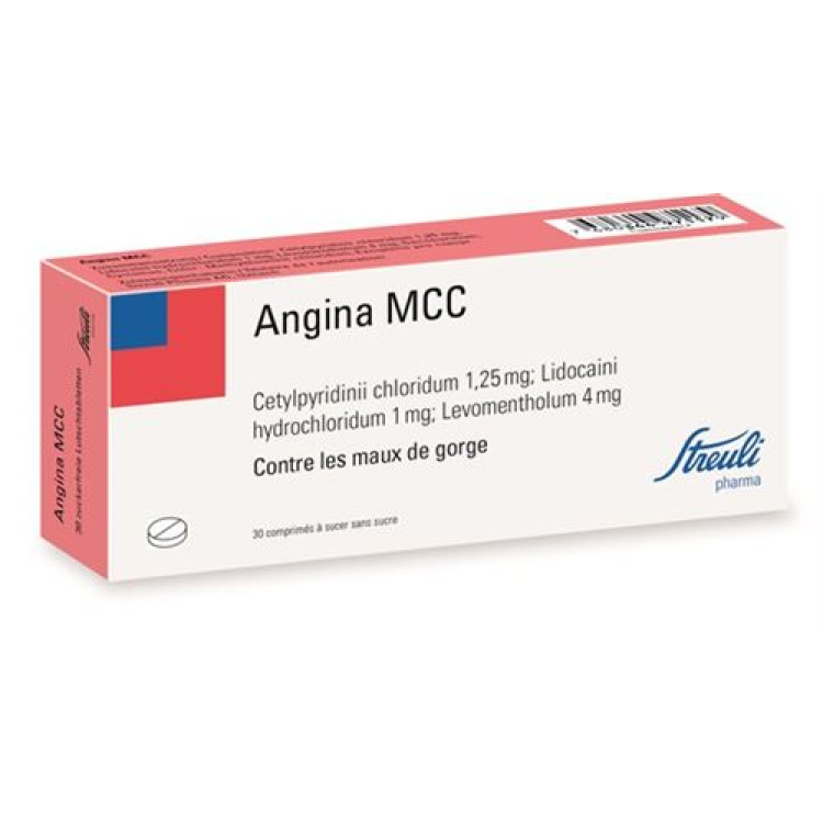 Angina MCC Streuli pasztillák 30 db