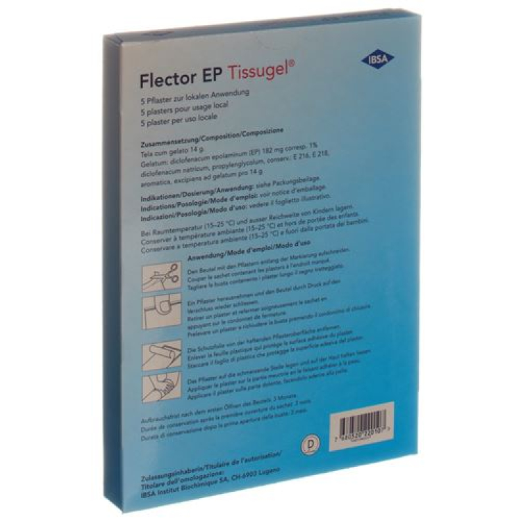 Flector EP Tissugel Pfl 5 件装