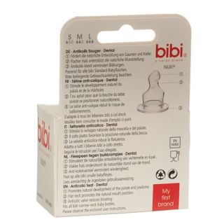 BIBI teat dental silicone for milk duo 6 x 2 pcs