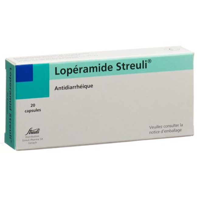 Lopéramide Streuli Gélules 2 mg 20 pcs