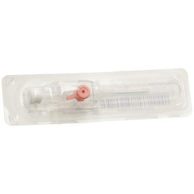 BD Venflon Indwelling Catheters with Injection Port 20G 1.0x32mm Luer-Lok Pink 50 pcs - Beeovita