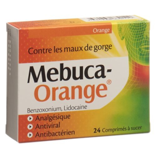 Mebuca Orange Lozenges 24 pcs