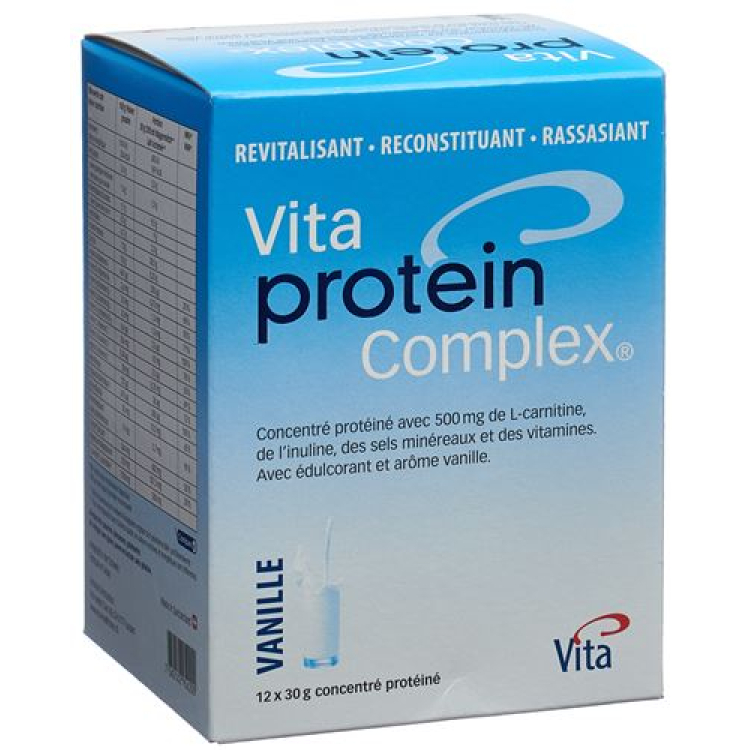 Vita Protein Complex Powder Vanilje 30 g x 12 poser