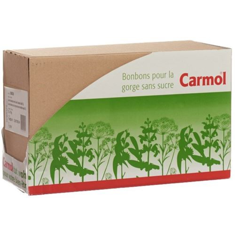 Kẹo họng Carmol không đường khay 12 Btl 75 g