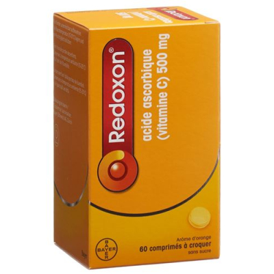 Redoxon chewable tablets 500 מ"ג בטעם תפוז ללא סוכר 60 יח'