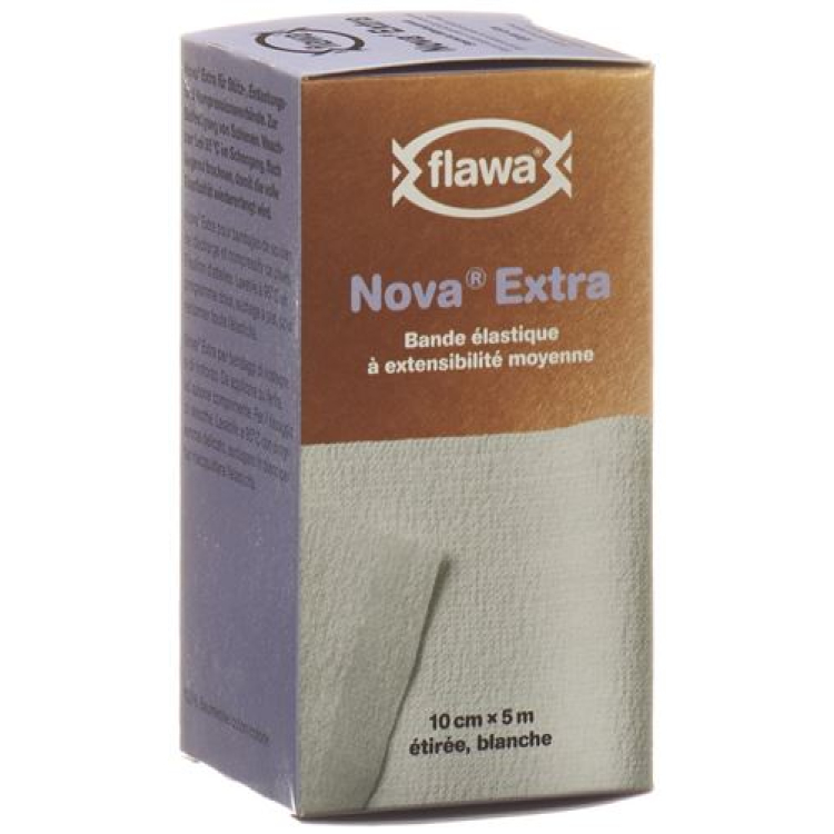 Flawa Nova Extra Mittelzugbinde 10cmx5m ақ