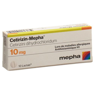 Cetirizine Mepha Lactab 10 mq 10 əd
