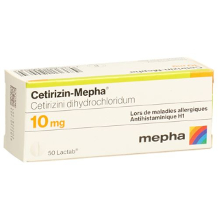 Cetirizine Mepha Lactab 10 mg 50 db