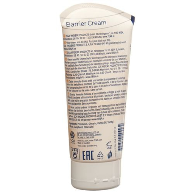 Buy TENA Barrier Cream Tb 150 ml Online from Switzerland
