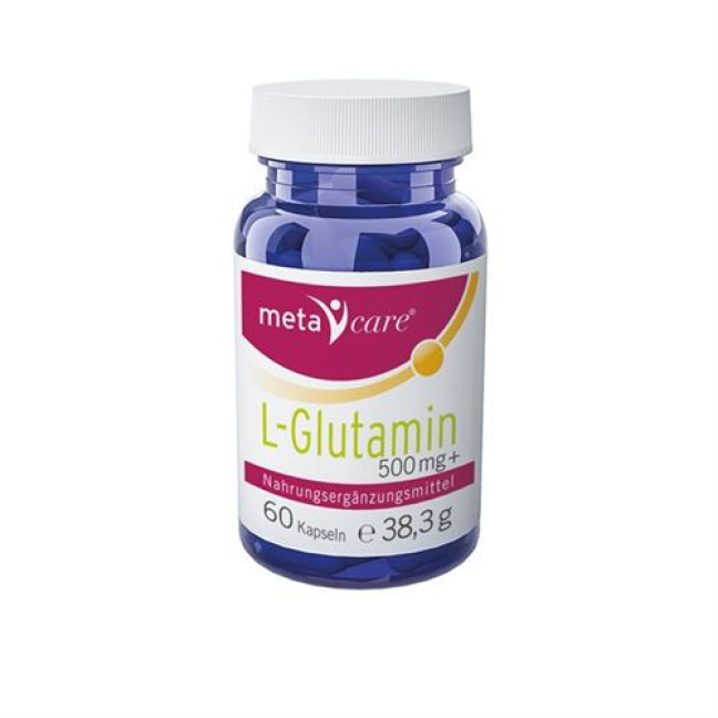metacare L-glutamina cápsulas 500 mg 60 unid.