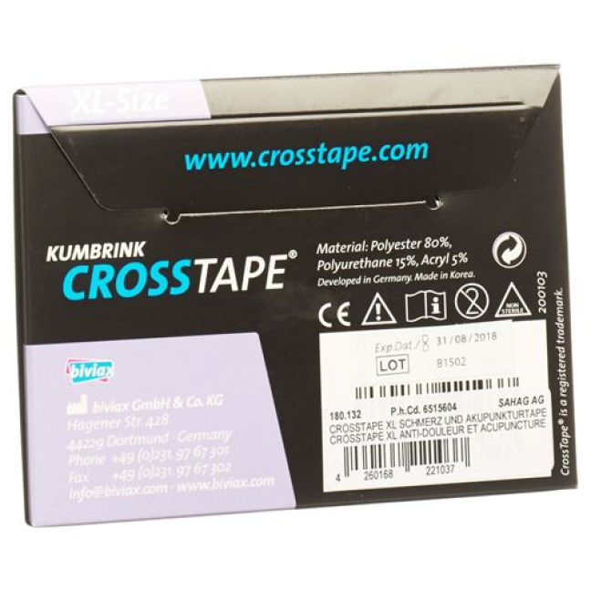 Cross Tape pain acupuncture Tape XL 40 pc