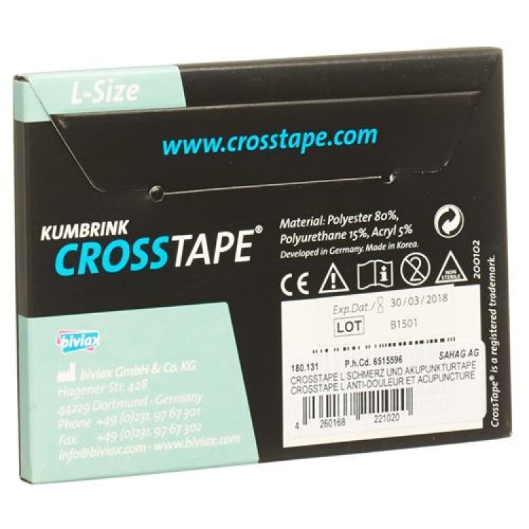 Cross Tape Tape ტკივილი acupuncture L 120 ც