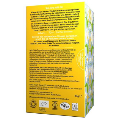 Pukka Relax Tea Organic German bag 20 pcs