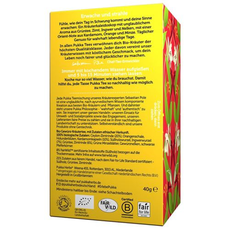 Pukka Revitalizing choyi organik Btl 20 dona