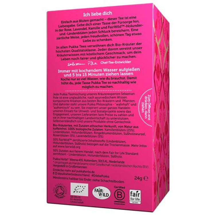 Pukka Love Tea Organic Btl 20 шт.