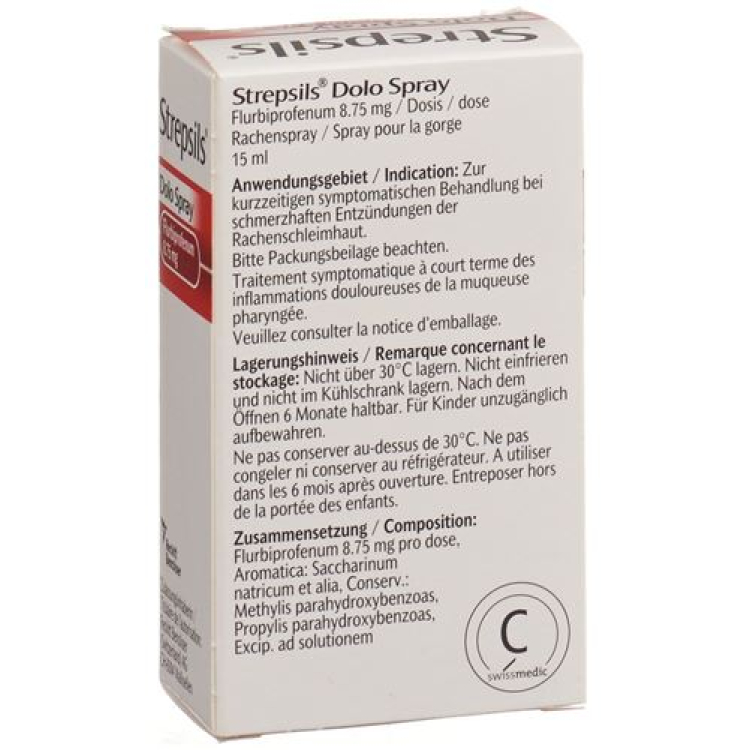 Strepsils Dolo flurbiprofen spray Fl 15 ml