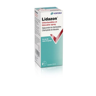 Lidazon chlorhexidine et lidocaïne spray 30 ml