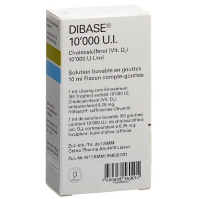 Dibáz csepp 10000 NE / ml Fl 10 ml