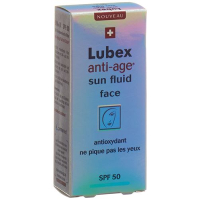 Lubex anti-age solvæske ansikt SPF 50 Fl 30 ml