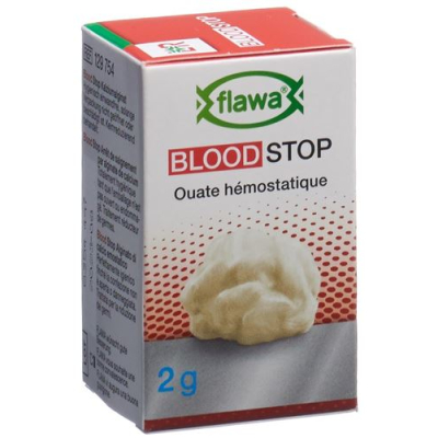 Flawa Hemostatic medvilnės sterilizuotas stiklas 2 g