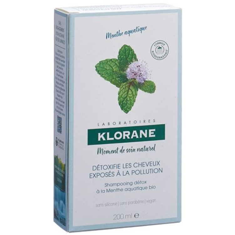 Klorane šampon vodena menta 200 ml