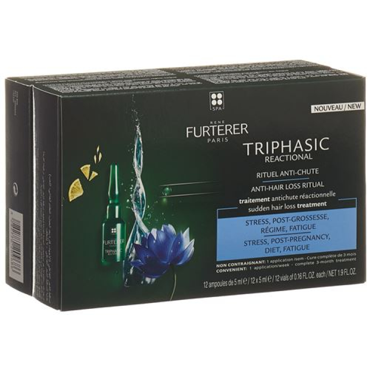 Furterer Triphasic Cure Réactionnelle 12 x 5,5 ml