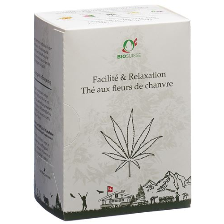 Herba Bio Suisse relaxation & calming Hanfblüten- and hemp leaf tea 20 Btl 1.5 g