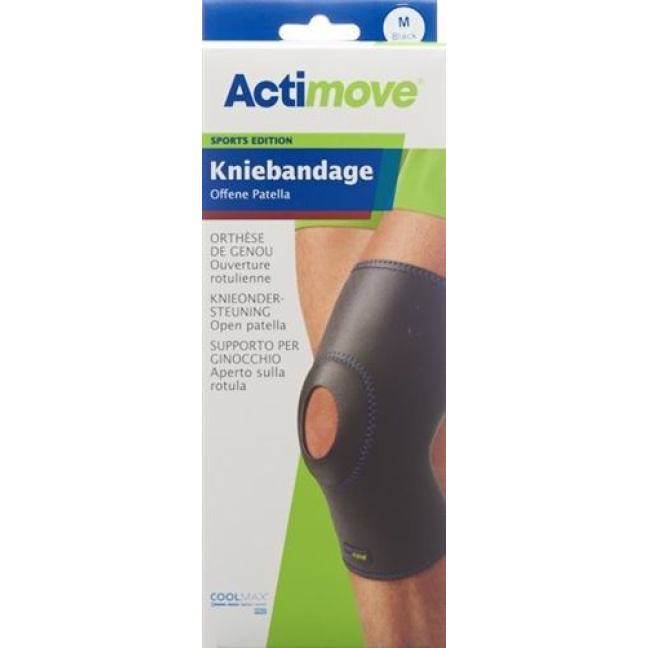 Actimove Sport knee bandage M open patella