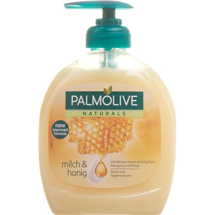 Palmolive សាប៊ូទឹកដោះគោ + ទឹកឃ្មុំ Disp 300 មីលីលីត្រ