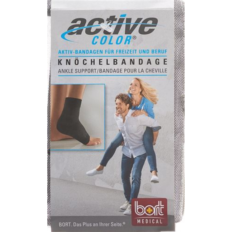 Bort Active Color Ankel Brace M -23cm svart