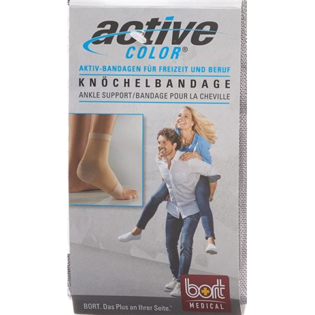 Bort Active Color Ankle Brace L + 23 სმ კანის ფერი