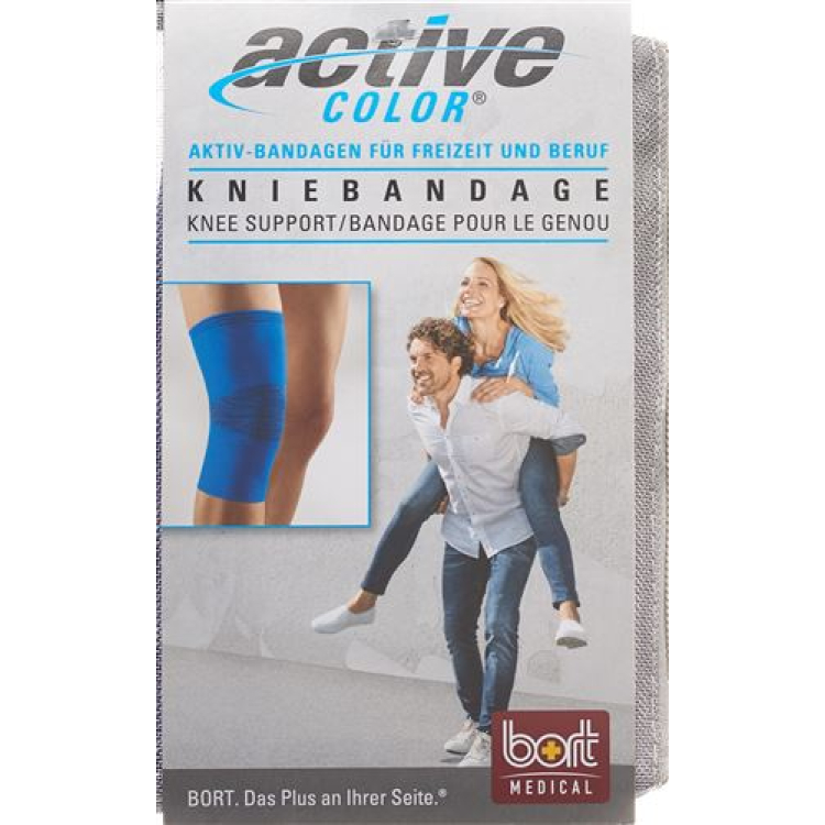 Bort ActiveColor kniebandage L +37cm blauw