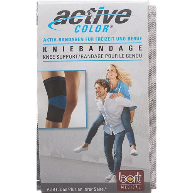 Наколінник Bort Active Color L + 37см чорний