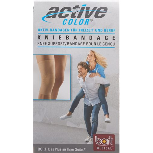Bort Active Color Knee Support XL + 42cm ពណ៌ស្បែក