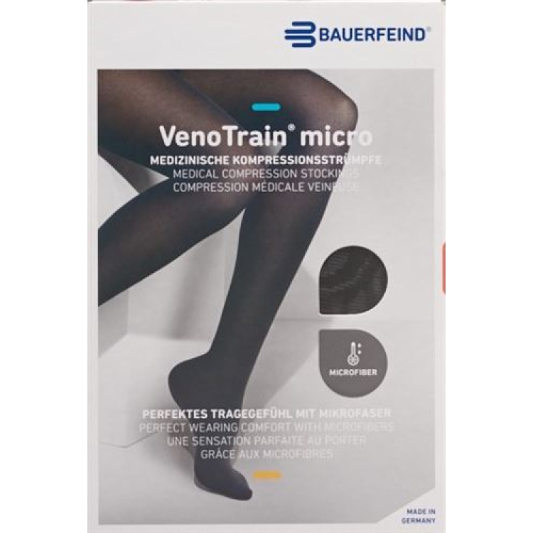 VENOTRAIN MICRO A-G KKL2 M plus/long bout fermé, noir