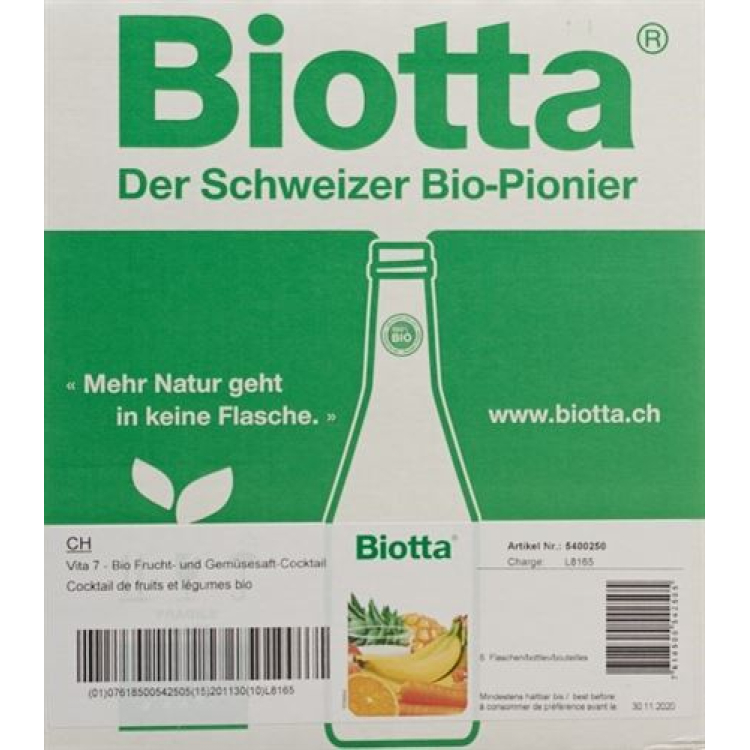 Biotta Vita 7 Bio 6 Fl 5 дл