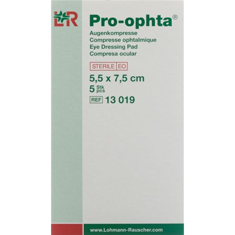 Pro Ophta sterile eye compresses 5 ភី