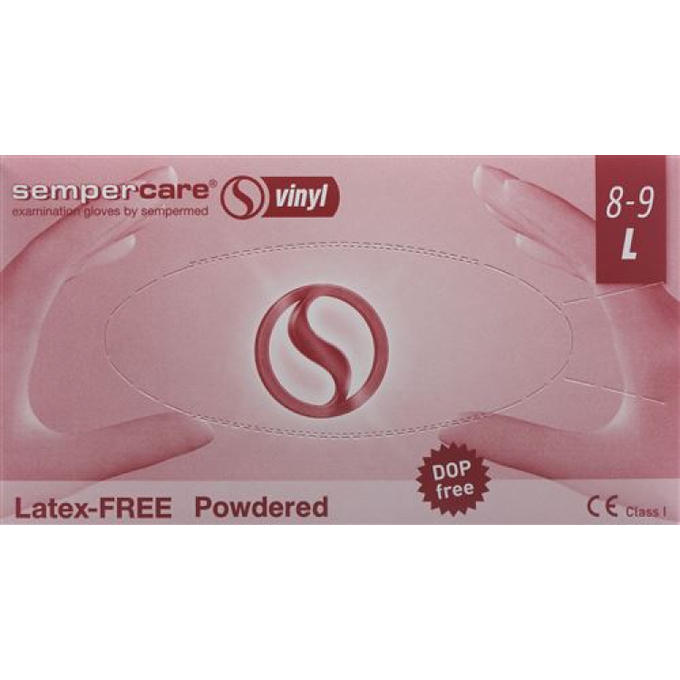 Sempercare Gloves Vinyl L припудрені 100 шт