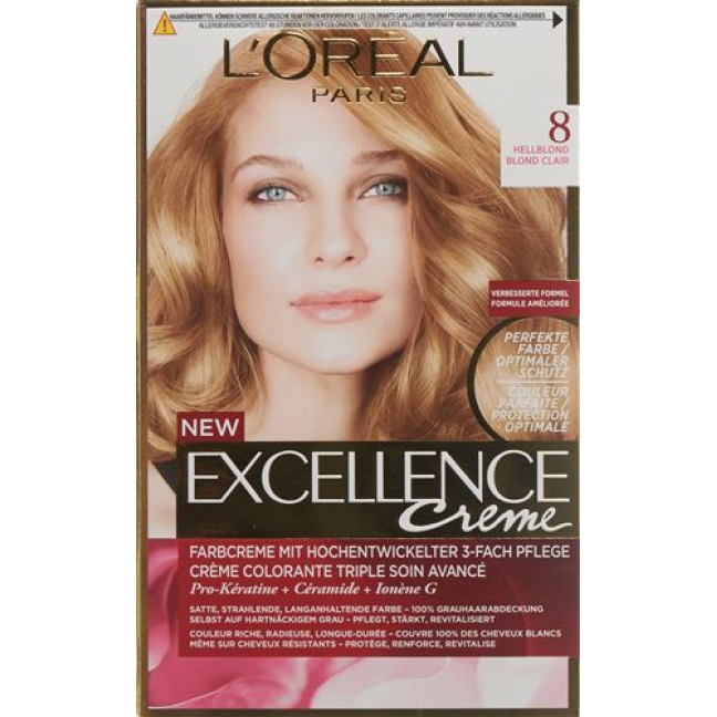 EXCELLENCE Creme Triple Prot 8 blond