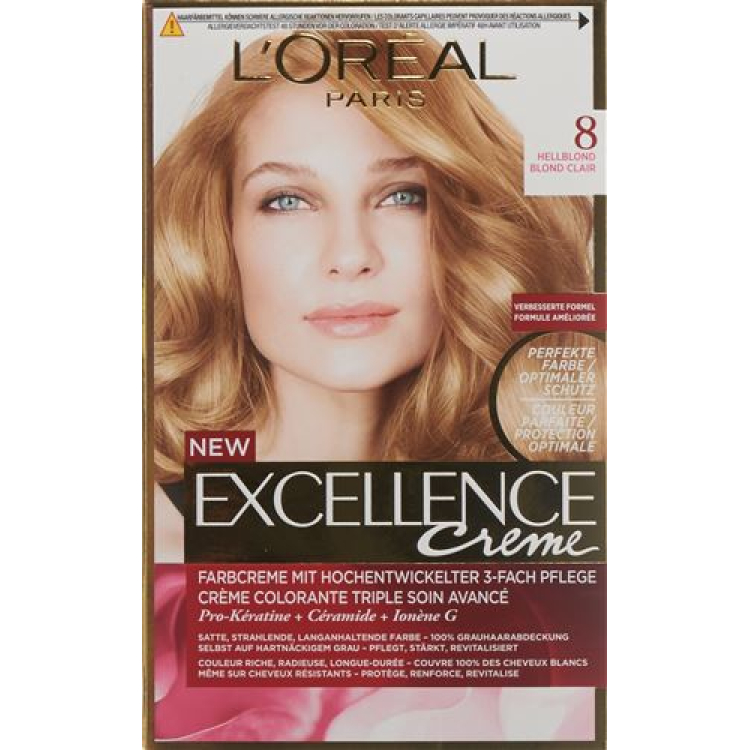 EXCELLENCE Creme Triple Prot 8 hellblond