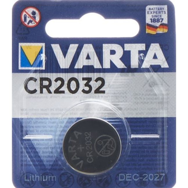 VARTA baterije CR2032 litijeve 3 V Blist