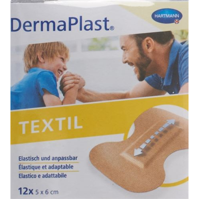 DermaPlast associação de dedo têxtil 5x6cm 12 unid.