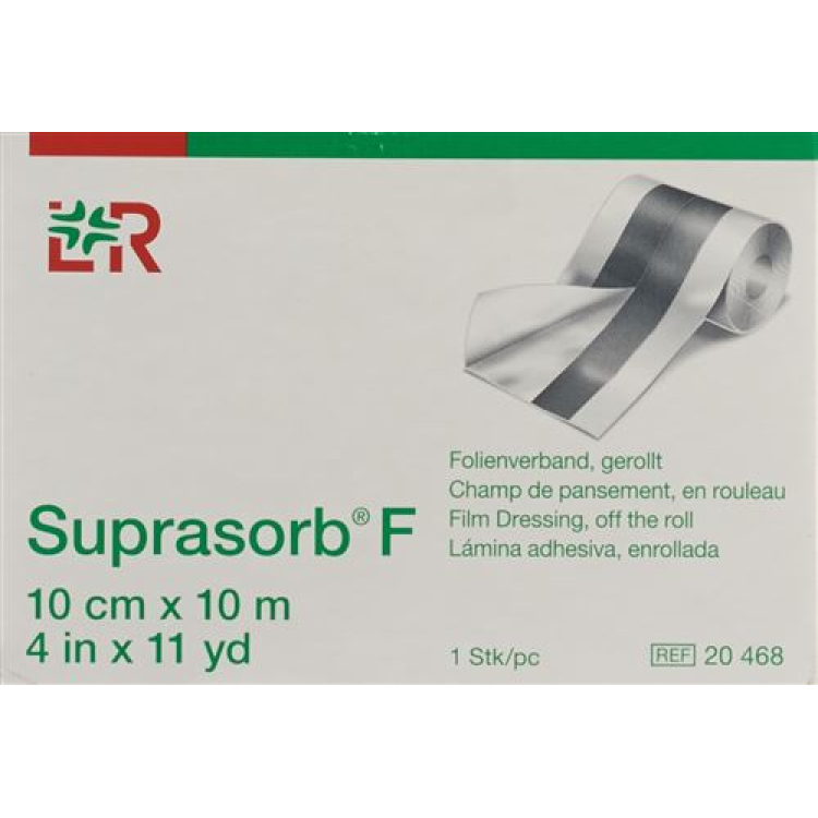 Suprasorb F films vereniging 10cmx10m steriele rol