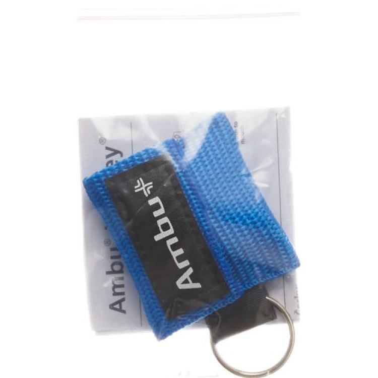 Ambu Life Key noodmasker sleutelhanger blauw