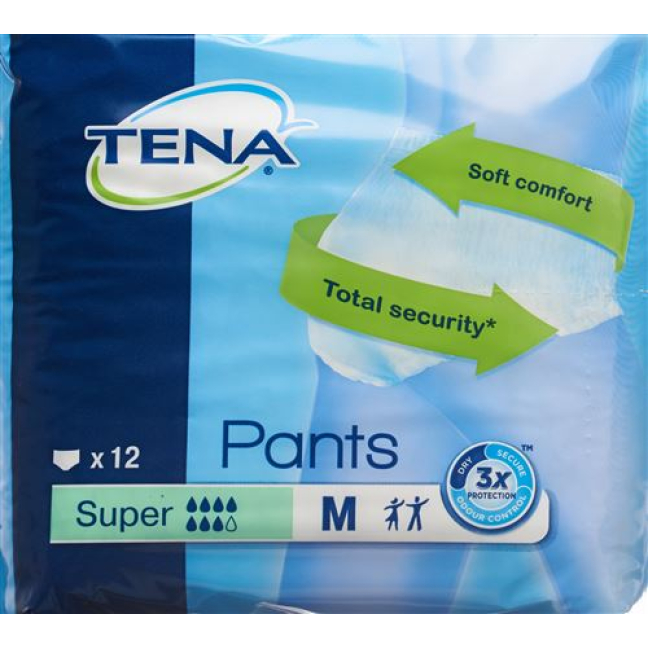 TENA Pantolon Süper M 80-110cm 12 Parça