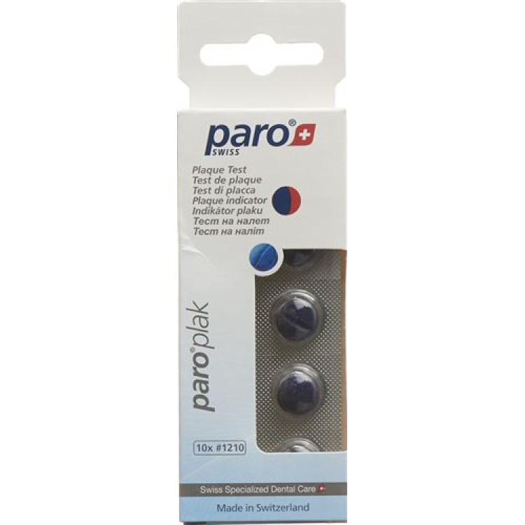 PARO PLAK 2-color tablets red/blue 10 pieces 1210